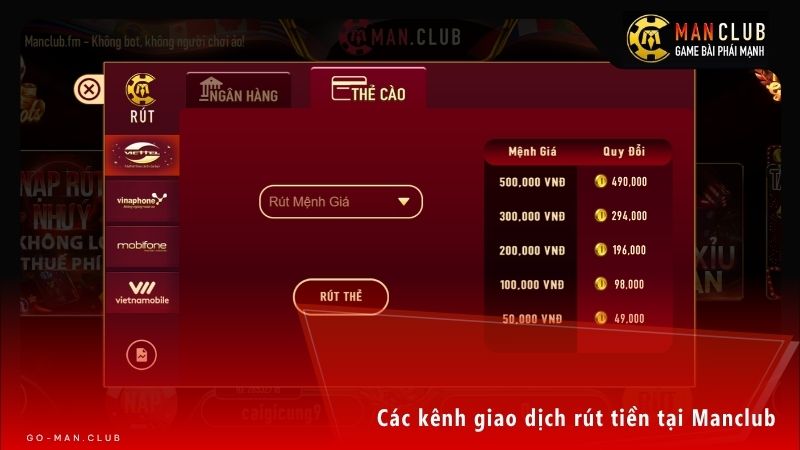 Lựa chọn phương thức thanh toán phù hợp để quá trình đổi thưởng diễn ra tiện lợi nhất